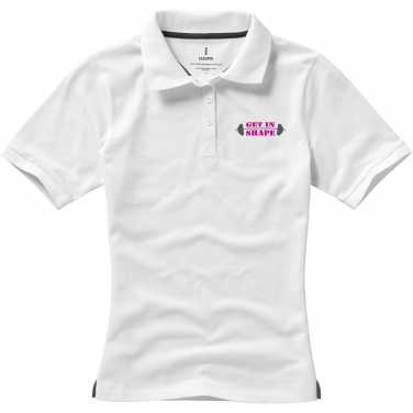 Logo trade promotional giveaways image of: Calgary short sleeve women's polo